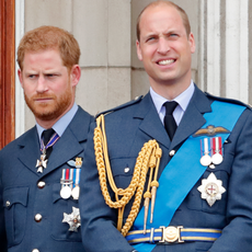 Meghan, Duchess of Sussex, Prince Harry, Duke of Sussex, Prince William, Duke of Cambridge and Catherine, Duchess of Cambridge on the balcony of Buckingham Palace at Trooping the Colour on July 10, 2018.