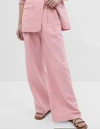 Linen Cotton Pants in May Pink, $89.95 | Gap