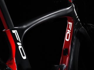 The down tube has been 