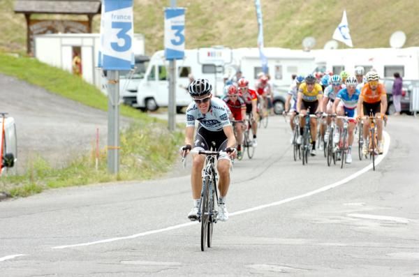 Chris Anker S&ouml;rensen (Saxo Bank Sungard) pulled away from the GC favourites on the final climb