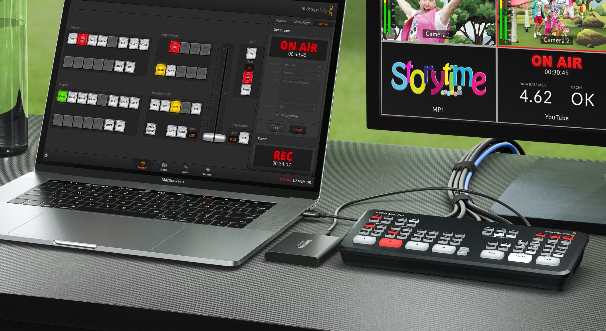 【Blackmagic Design】 ATEM Mini Pro Near Mint] Blackmagic Design ATEM Mini Pro ISO Live Production