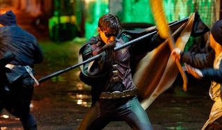 titans dick grayson's robin fighting