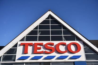 Tesco store front, amid a product recall due to Listeria