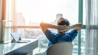 businessman relaxing