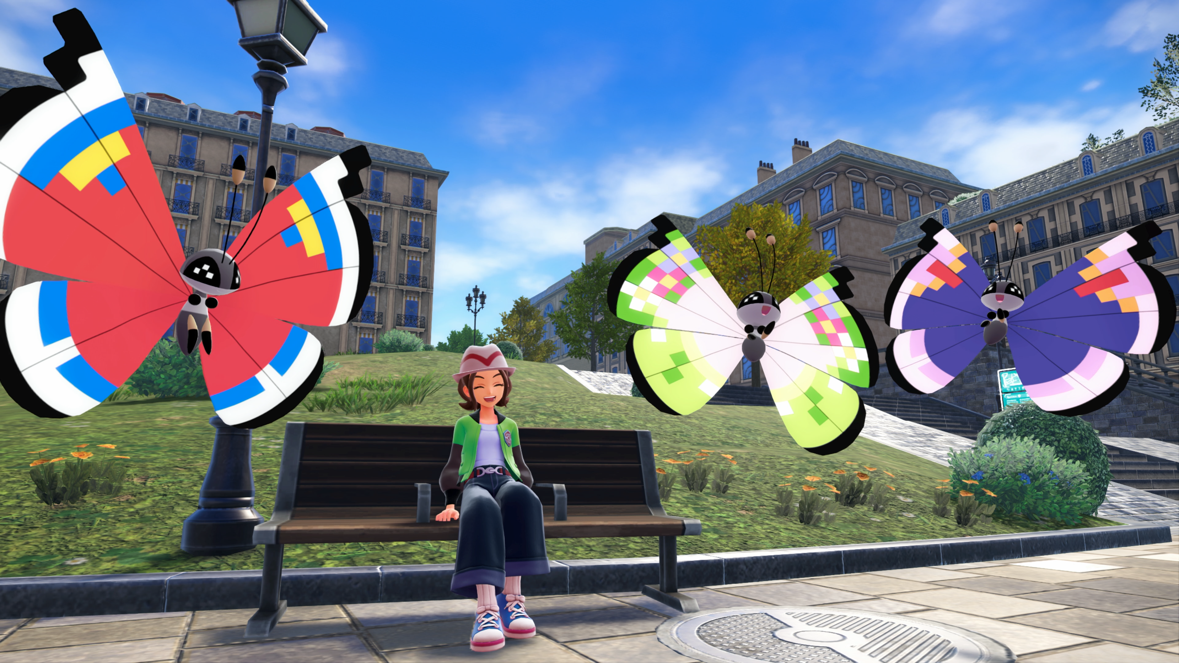 A screenshot showing the beautiful cityscape of Pok&amp;eacute;mon: Legends Z-A and the various Pok&amp;eacute;mon you&#039;ll find there