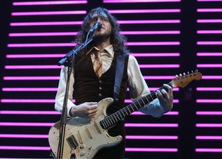 John Frusciante of the Red Hot Chili Peppers performs at Earls Court on July 14, 2006 in London, England.