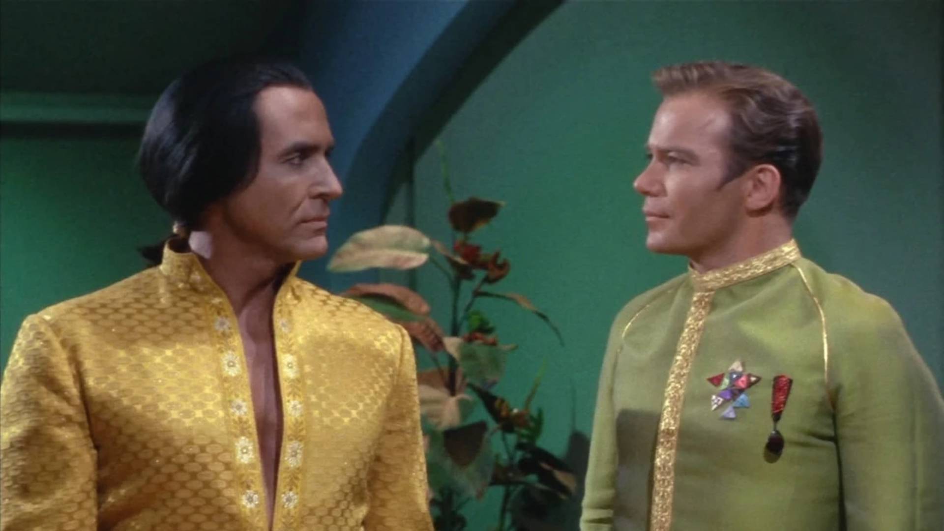 Ricardo Montalban and William Shatner in Star Trek