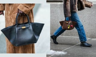 Images of women carrying DeMellier new york handbag