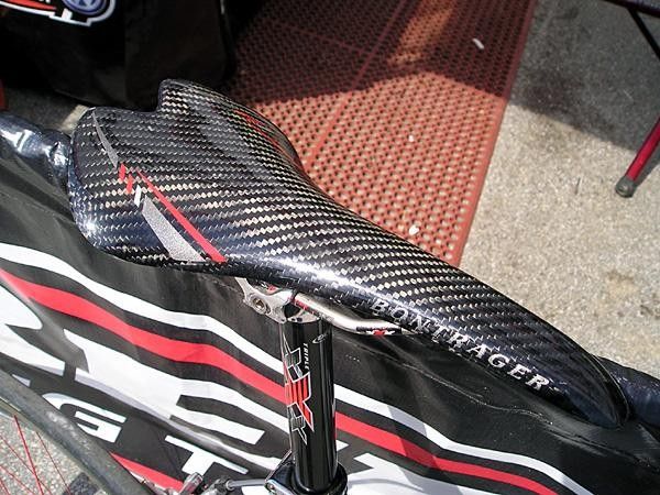 A proto carbon shell Bontrager saddle