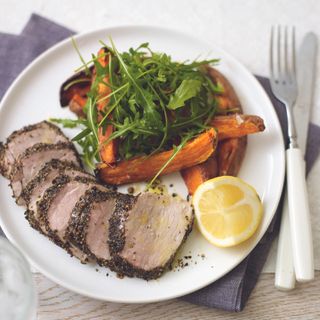 Herbed Loin of Lamb with Mint Sauce