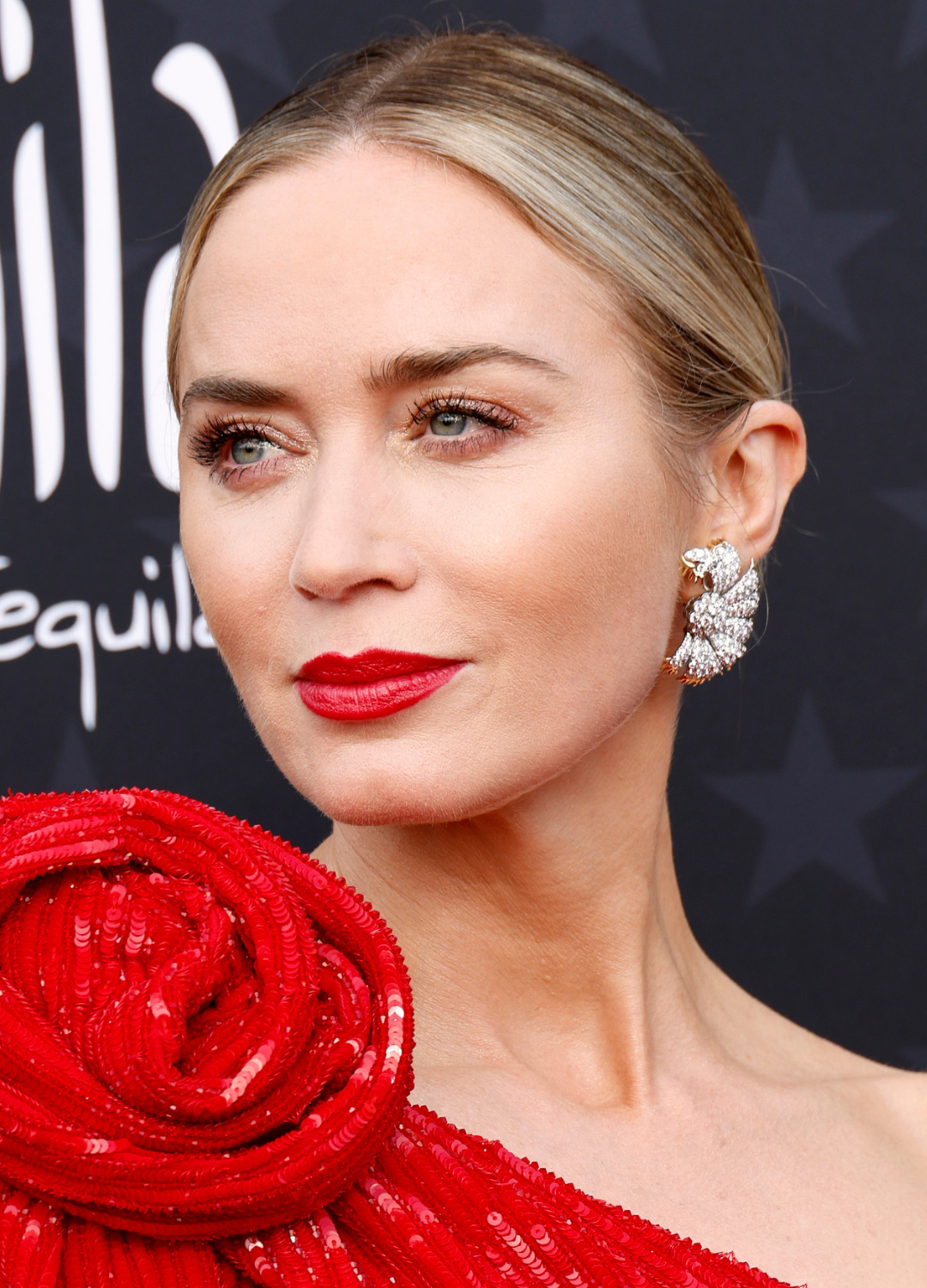 Emily Blunt attends the 29th Annual Critics Choice Awards at Barker Hangar on January 14, 2024 in Santa Monica, California