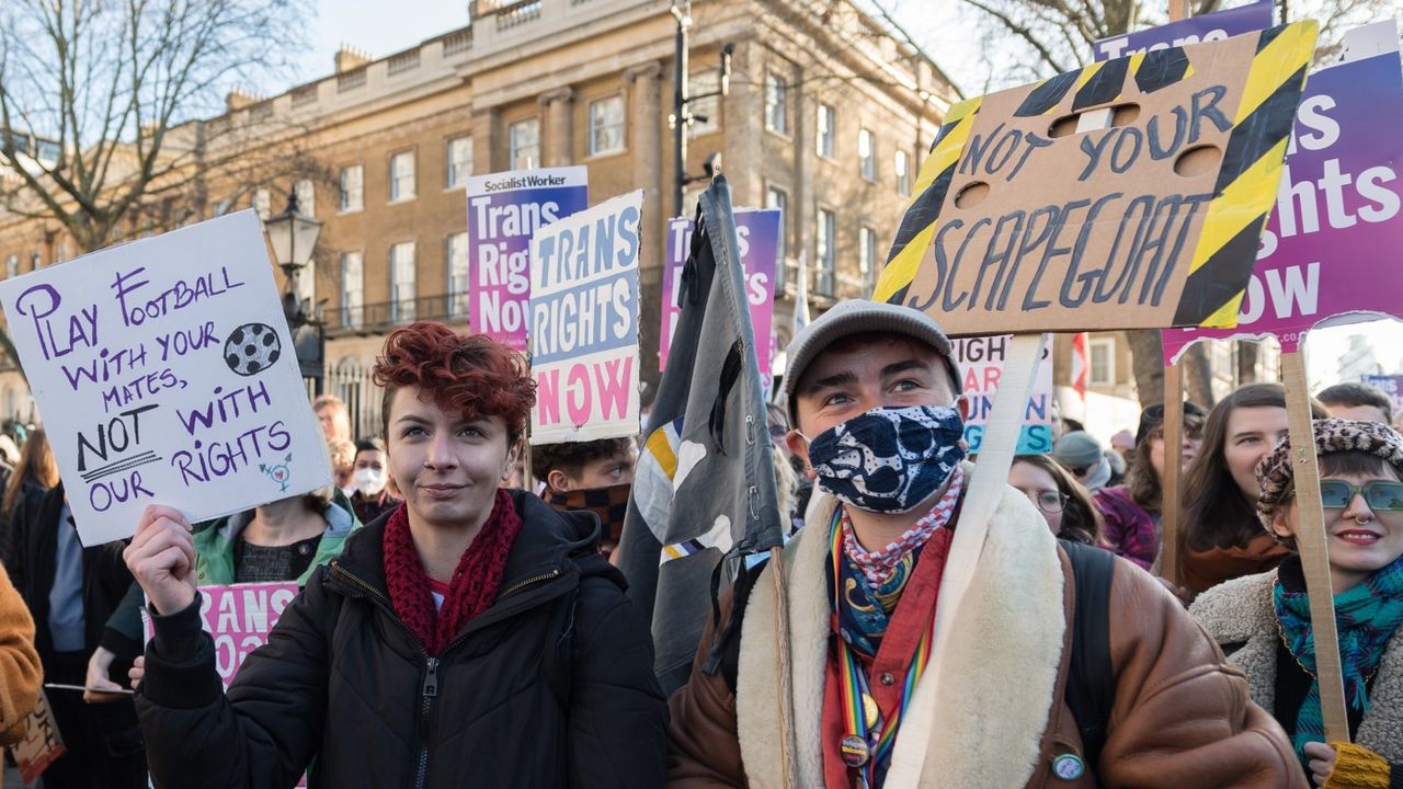 Trans rights protesters 