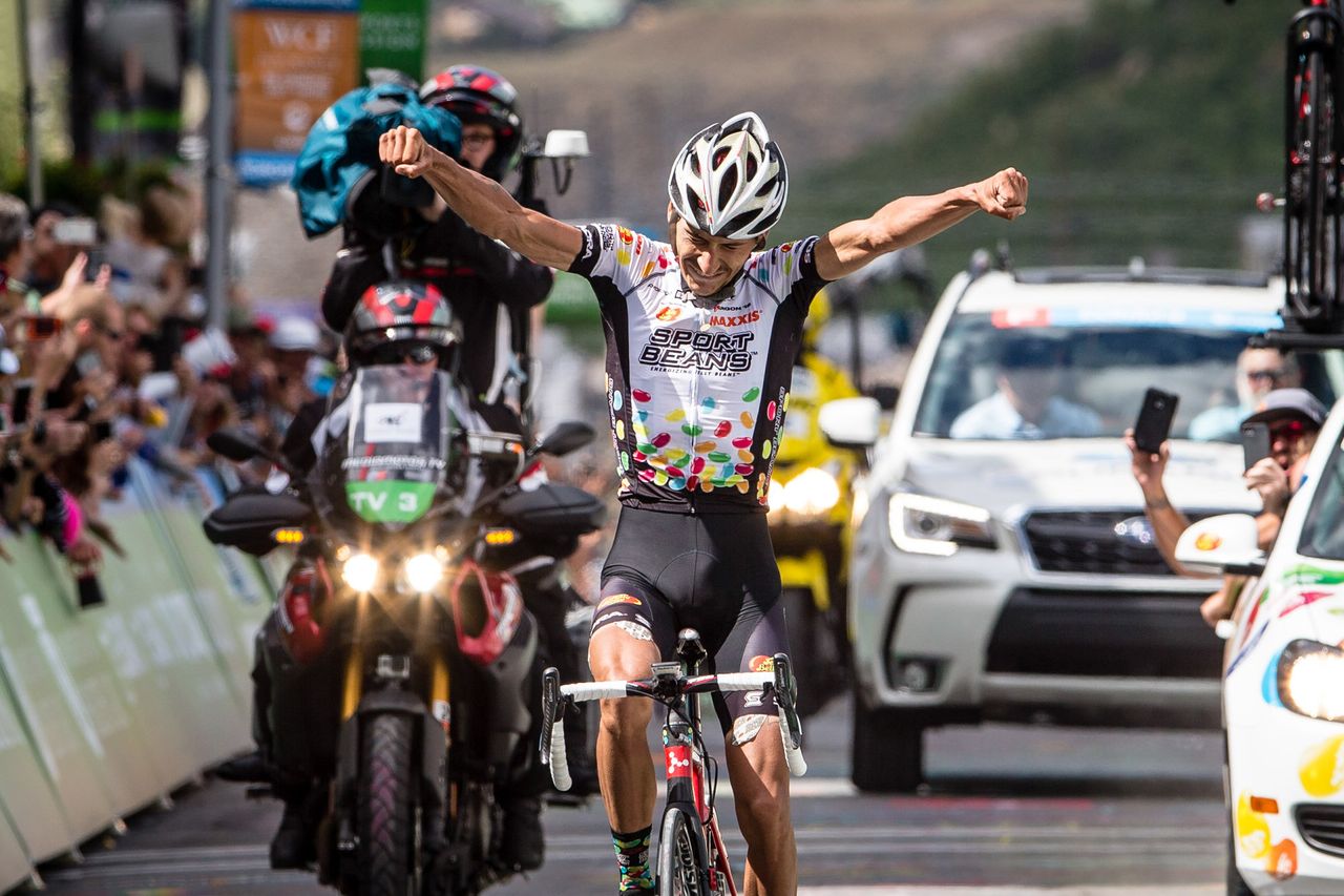 Lachlan Morton (Jelly Belly) wins the final stage and the overall at the Tour of Utah.