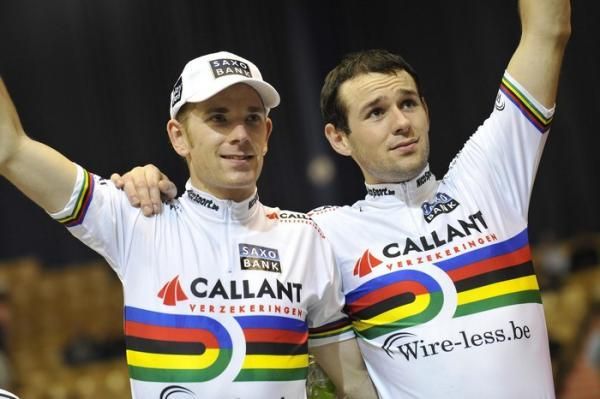 Denmark's Michael M&oslash;rk&oslash;v (left), 2009 Madison world champion with Alex Rasmussen (right), was an outspoken critic of the changes to the Olympic track programme.