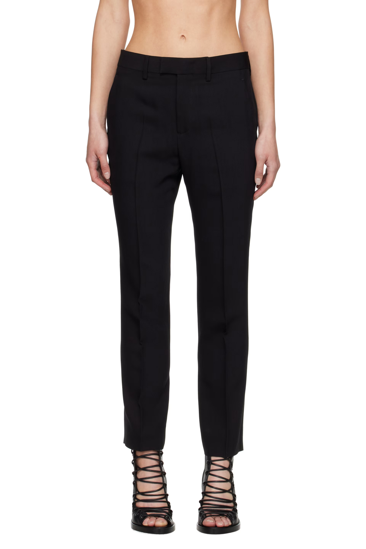 Ann Demeulemeester Black Habiba Cigarette Trousers
