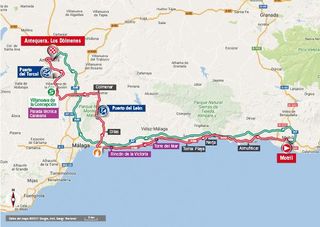 Vuelta a Espana 2017 stage 12 map
