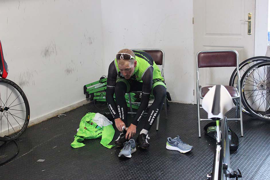 Andrew Talansky (Cannondale) prepares for the final ride in Tenerife