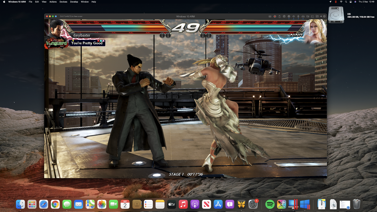 Tekken 7 on an M1 Mac mini through Steam