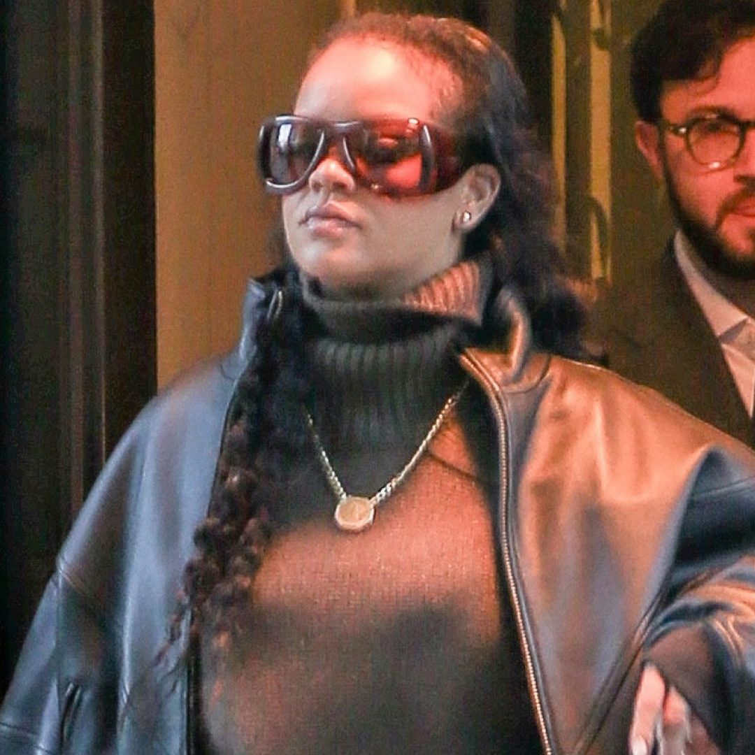 Rihanna was spotted in New York City wearing a high-low look with dark jeans and a rare Louis Vuitton tote bag