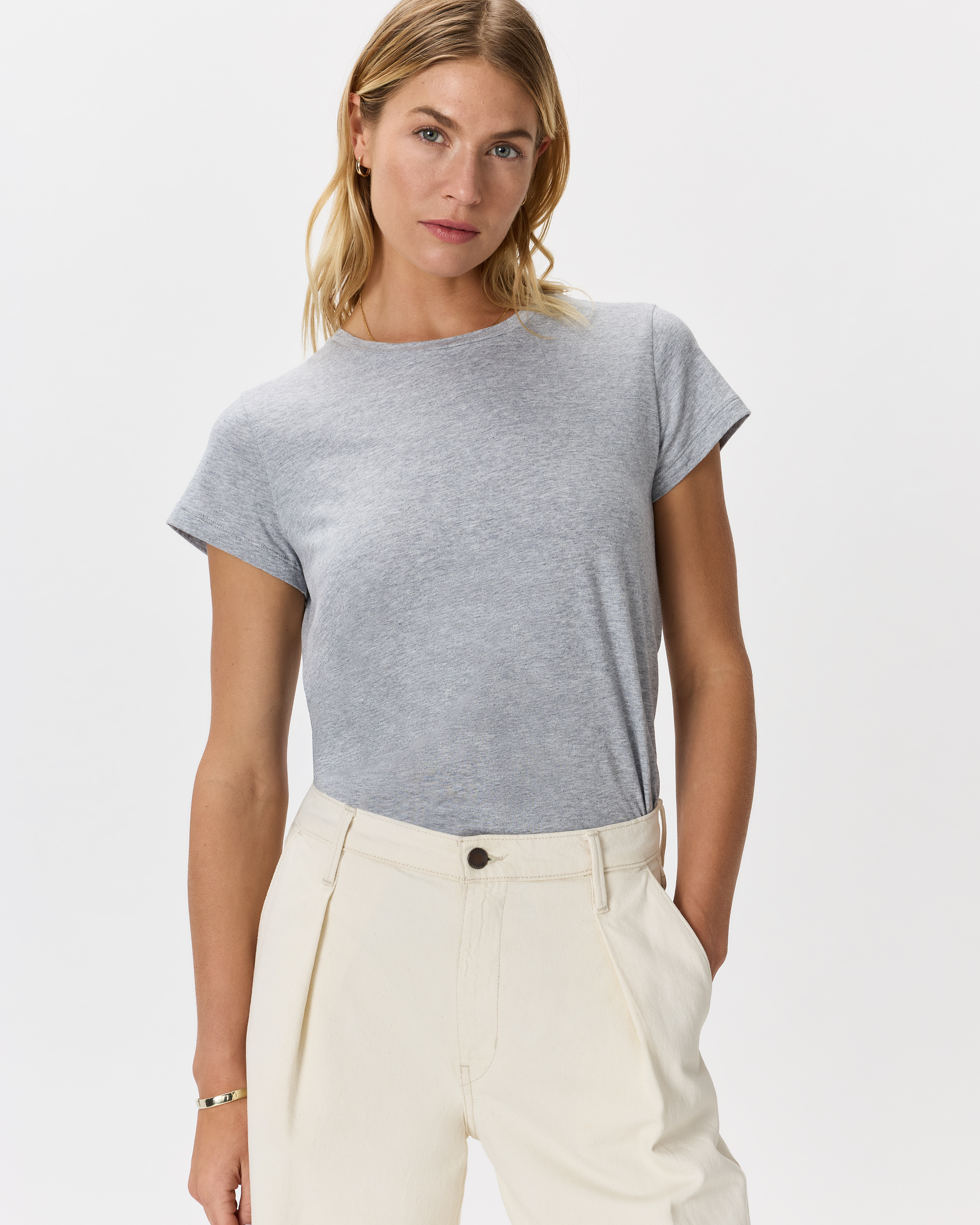 Cotton Modal Crewneck Swing Tee