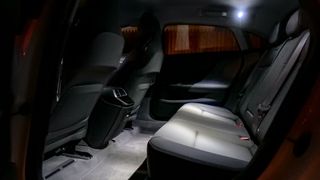 2025 Lucid Air Pure rear seats.