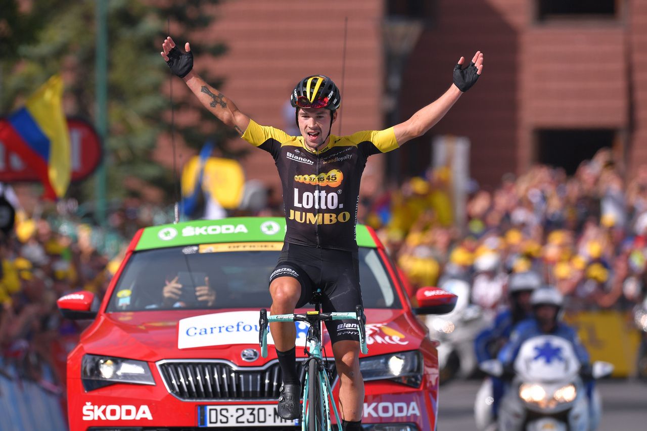 Primoz Roglic wins the stage