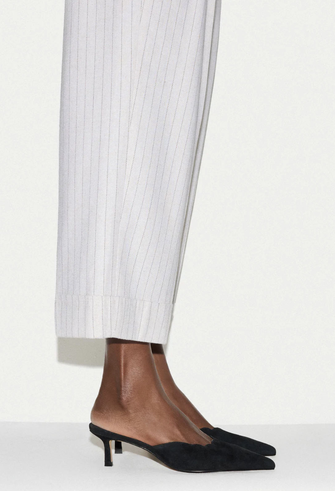 Jigsaw, Suede Kitten Heel Mule
