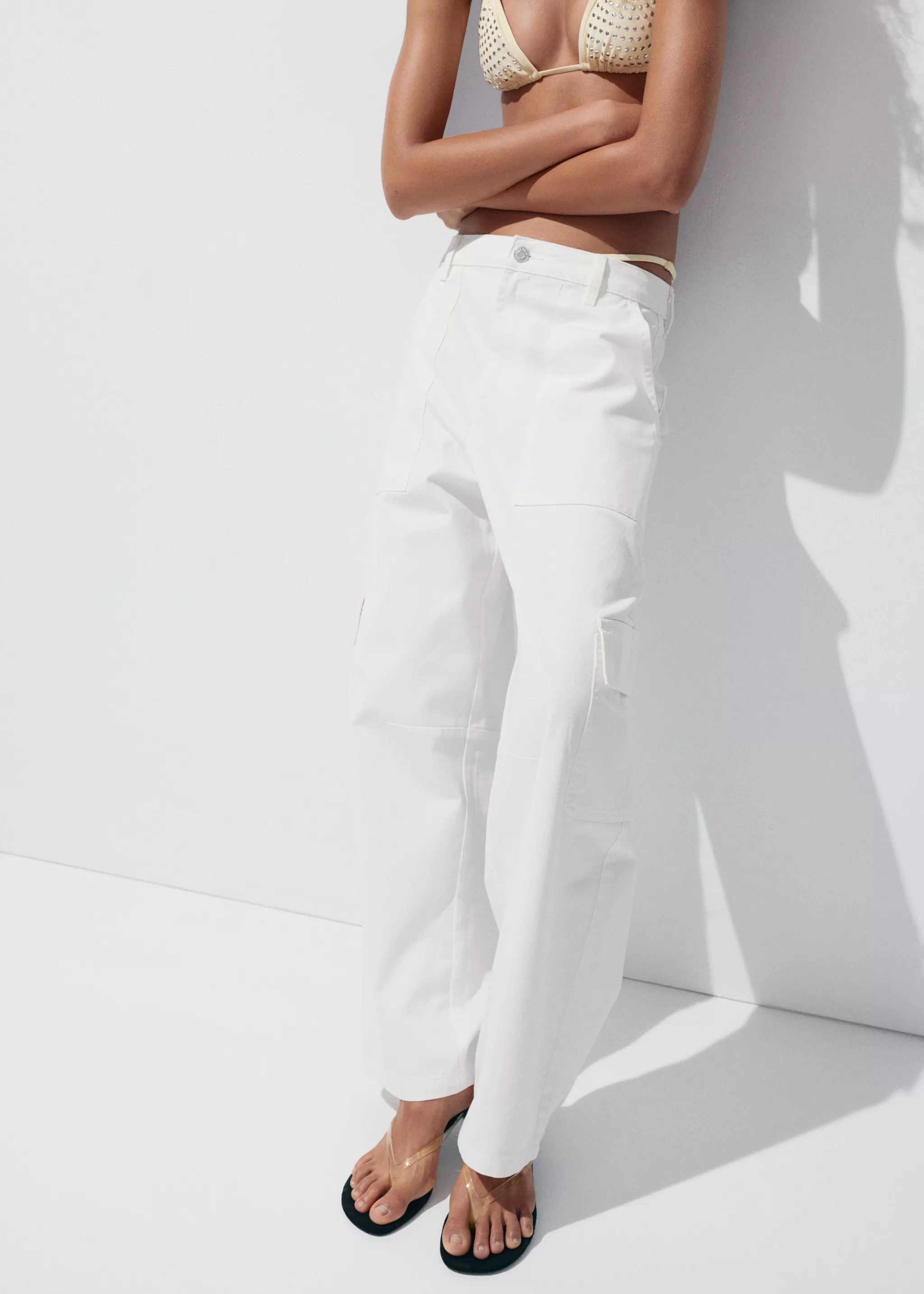 Pocket Cargo Jeans - Women | Mango Usa