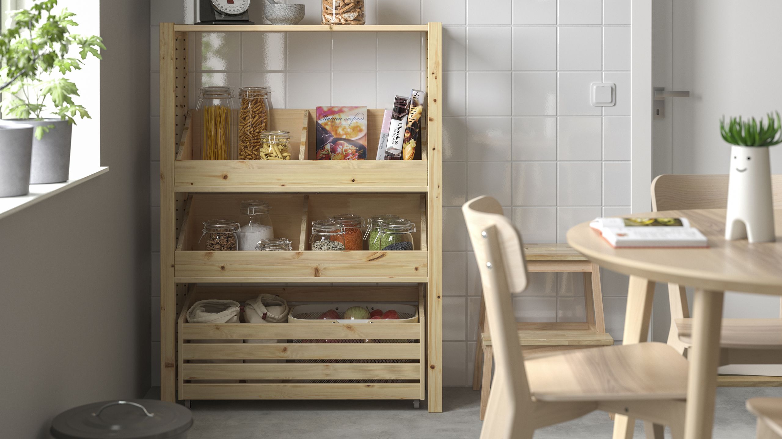 I've found the most affordable way to create a pantry in a small kitchen - this IKEA shelving unit is the ultimate solution for customised storage