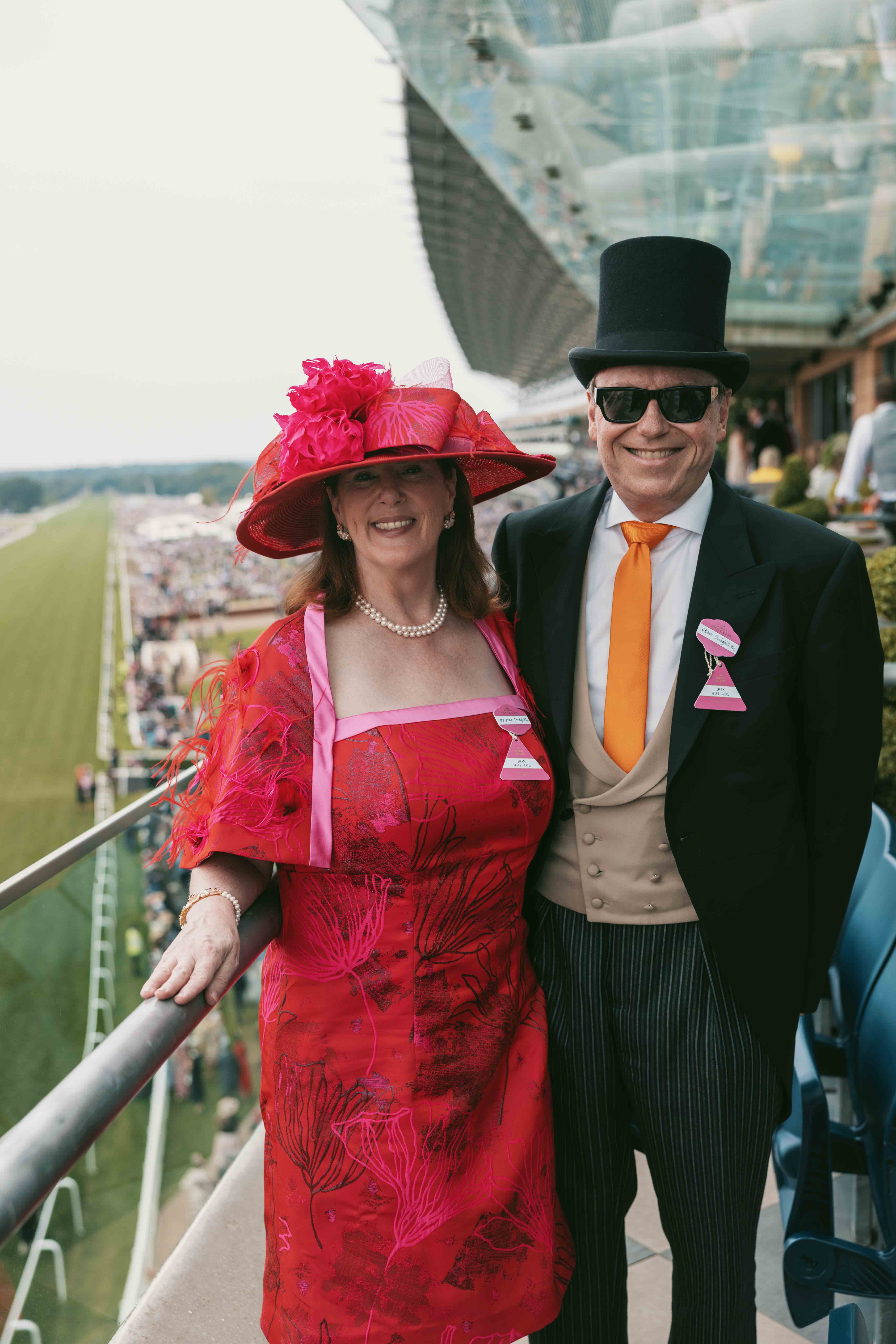 People attending Royal Ascot wearing morning dress