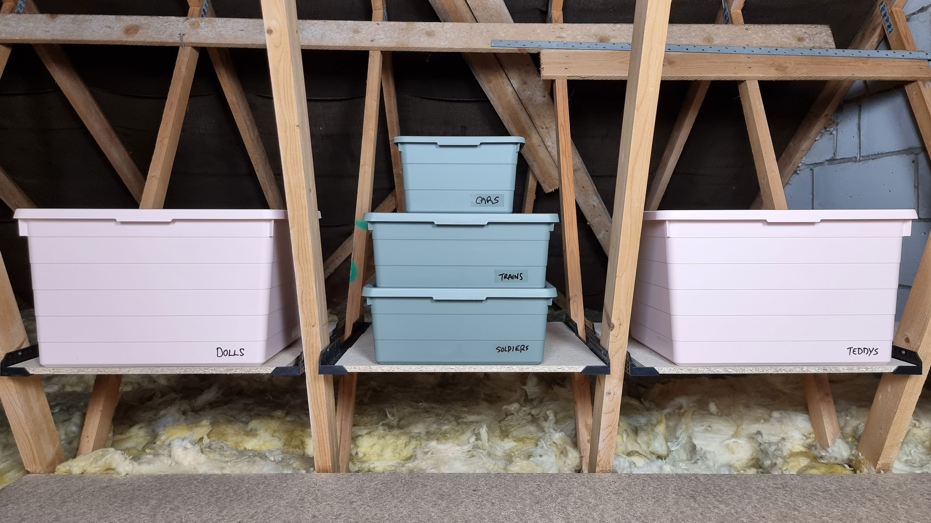 Attics using Loft Leg storage stystems