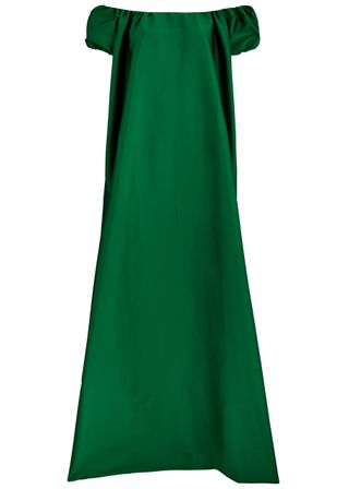 Rianne Off-The-Shoulder Taffeta Maxi Dress