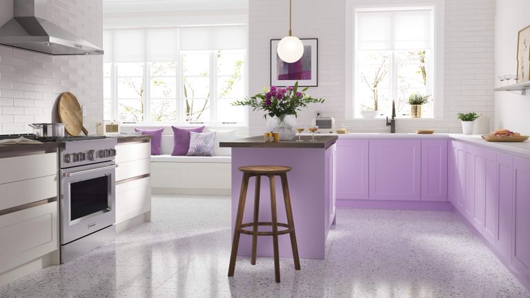 Lilac kitchen scheme