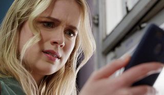 Countdown Elizabeth Lail is scared by her phone