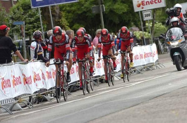 BMC came home last in the Eneco Tour team time trial.