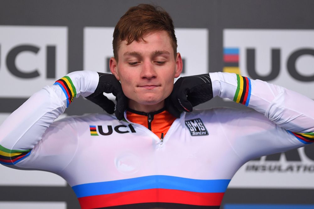 Mathieu van der Poel wins the 2019 UCI Cyclo-cross World Championships in Bogense