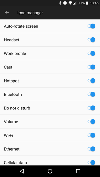 OnePlus 5 status bar customization