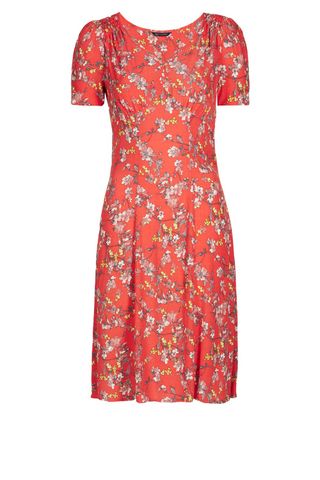 M&S Collection Floral Fit & Flare Dress, Was £39.50, Now £28