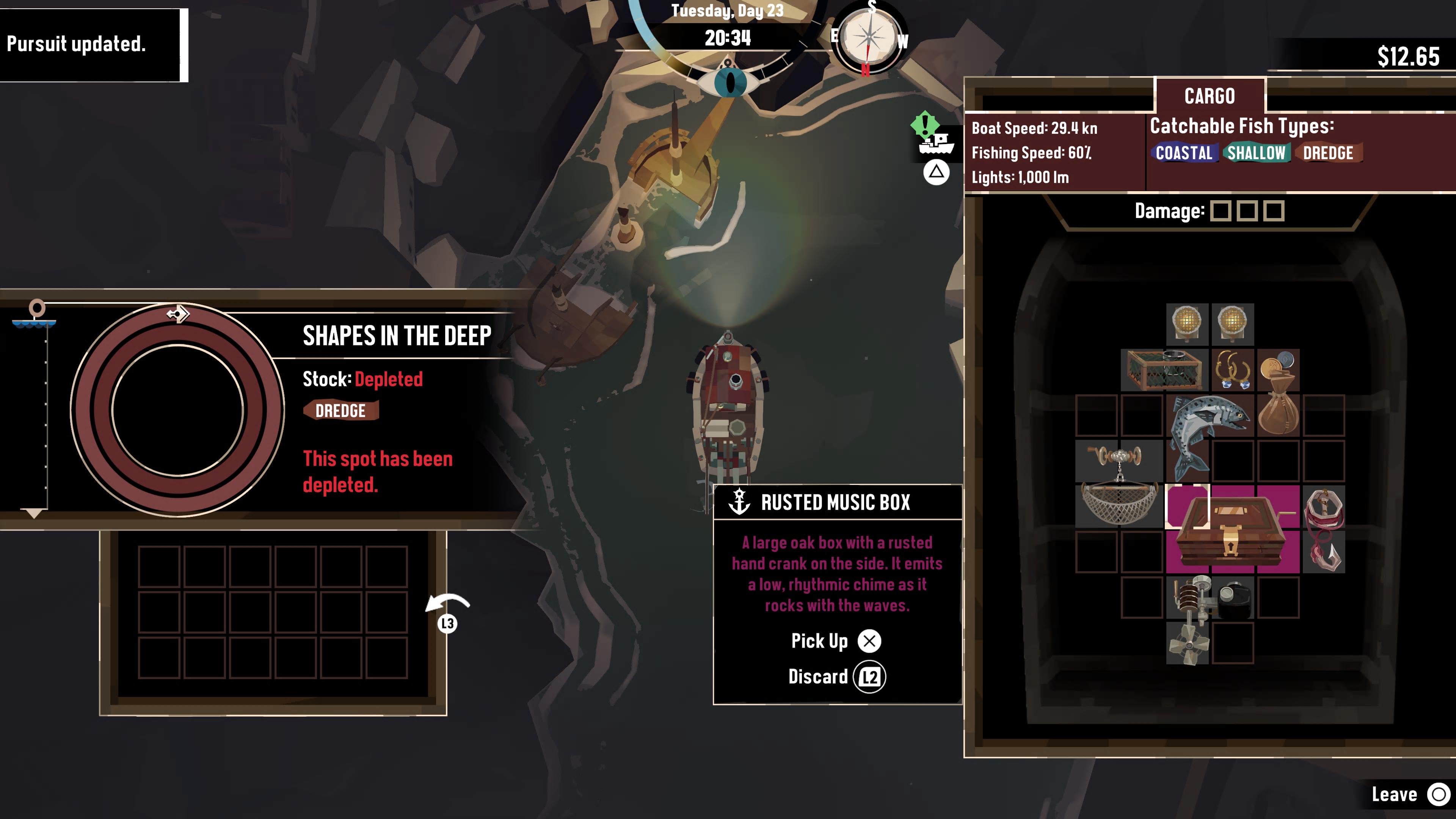 Location of rusted music box