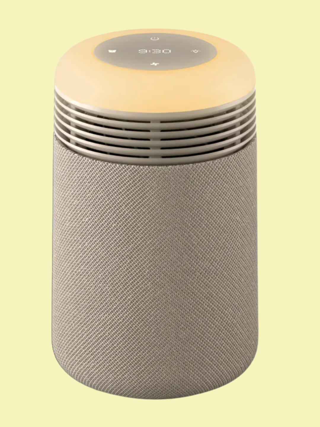 A beige sun alarm and air purifier from Blueair