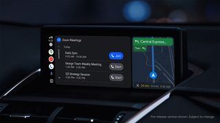 Taking a Zoom call on Android Auto