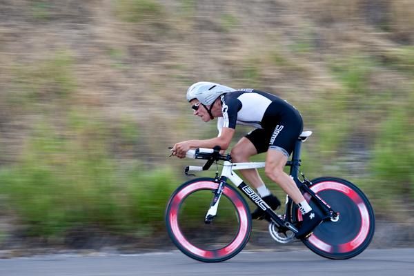 Last year's winner Jeff Louder (BMC) on the return trip to the finish.