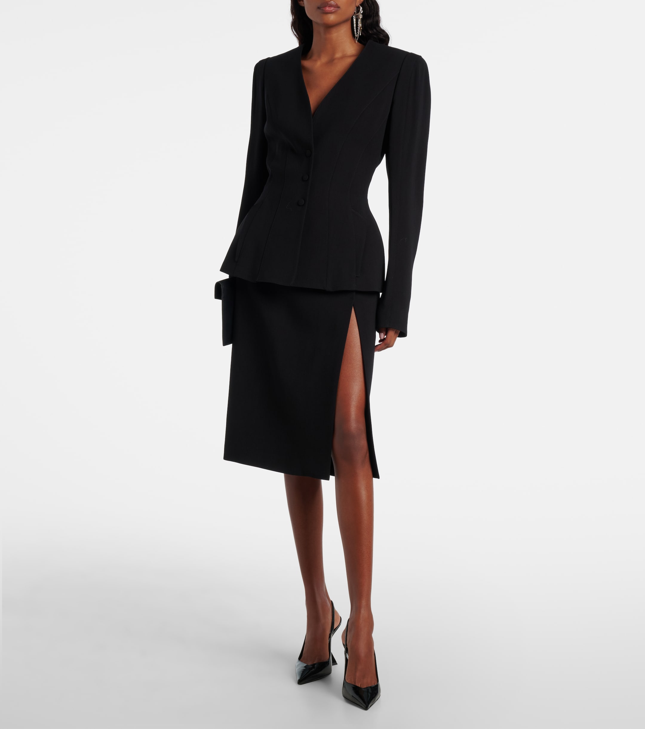 a mugler sculpted blazer