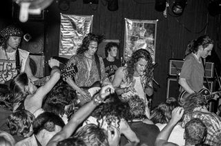 Pearl Jam at Seattle’s Off Ramp club, 1991.