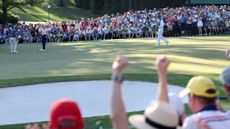 Patrons watching the 2024 Masters fourth round