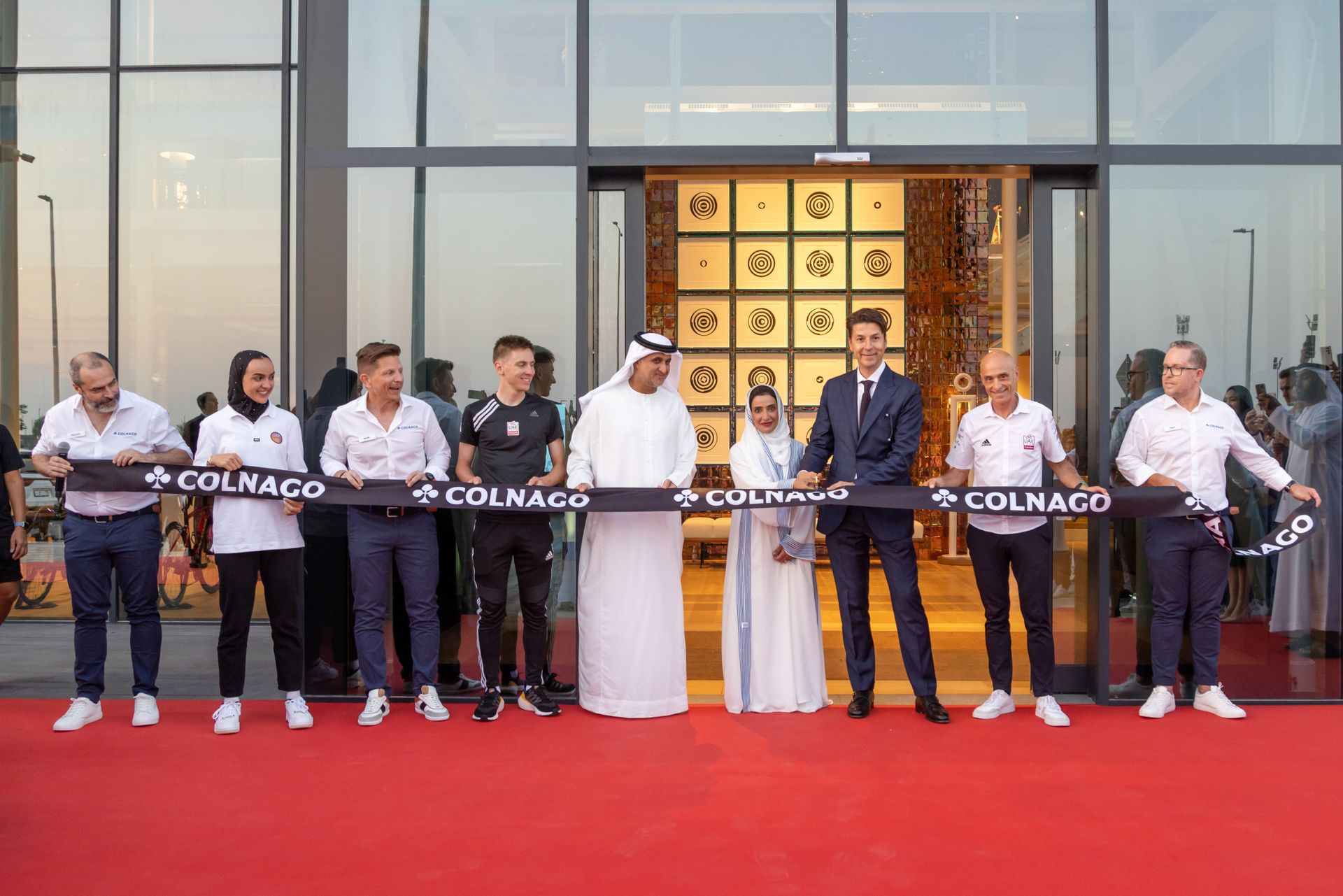 Colnago Abu Dhabi store opened by Tadej Pogacar et al