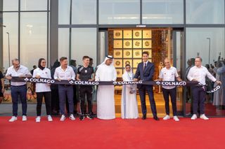 The Colnago Abu Dhabi store was opened by Tadej Pogacar among others