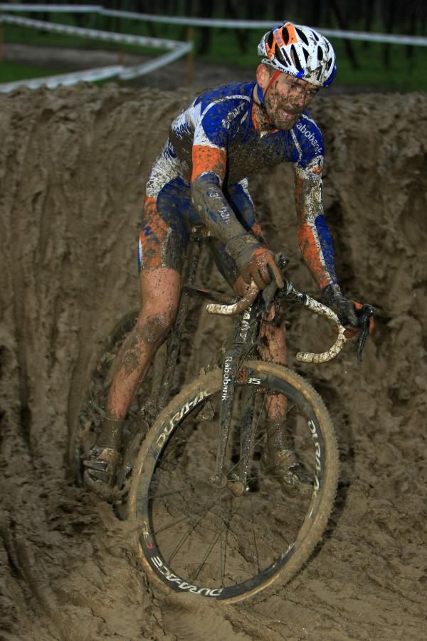 It was muddy out there for Bart Aernouts