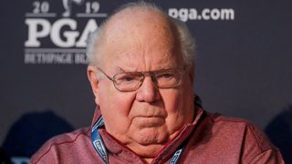 Verne Lundquist before the 2019 PGA Championship at Bethpage Black