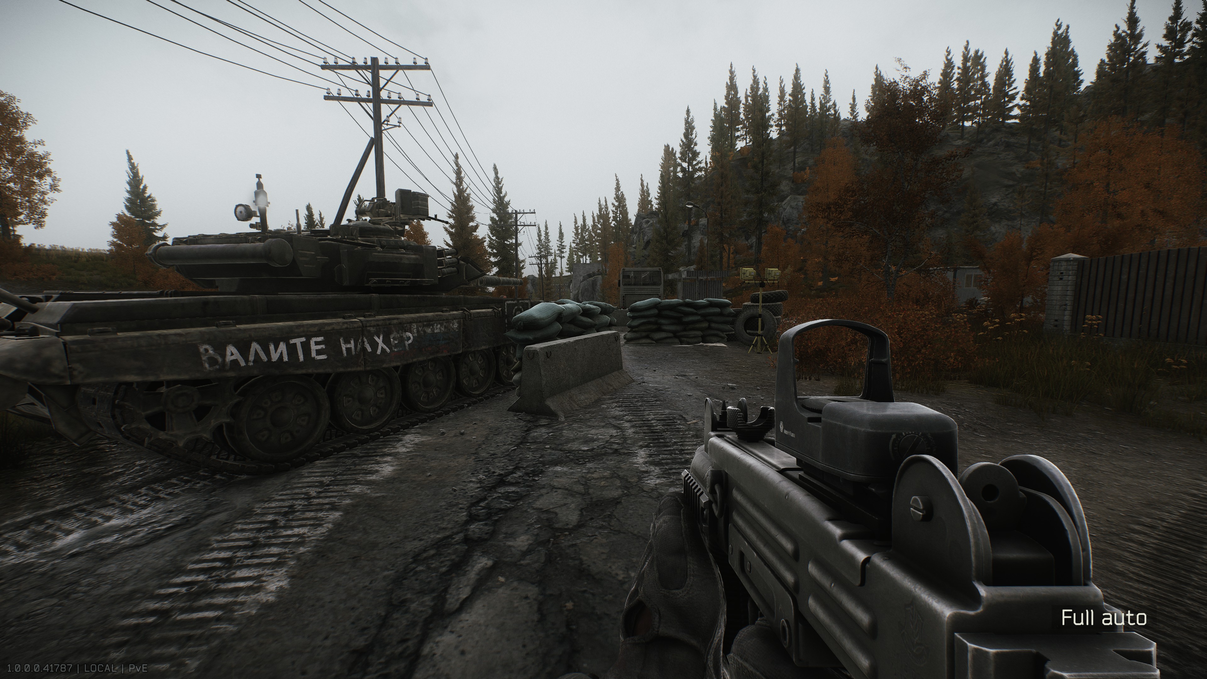 A player looks out over their surroundings in Escape from Tarkov.